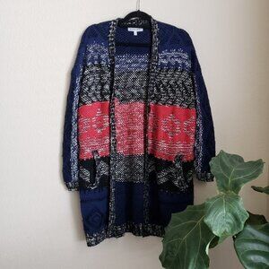 KONTROL | Geo Tribal Aztec Cardigan Tunic‎ Sweater